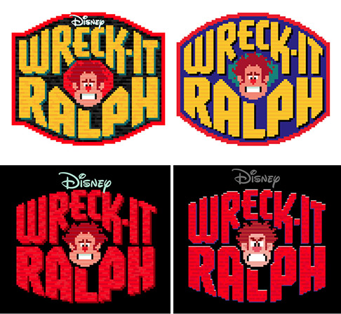 O processo criativo do logo de "Detona Ralph"